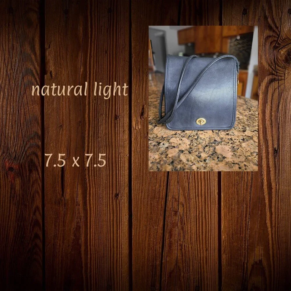 Vintage 80's COACH Compact Pouch Crossbody - Picture 7 of 10